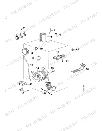 Взрыв-схема стиральной машины Zanussi TOPAZIO 2 - Схема узла Electrical equipment 268